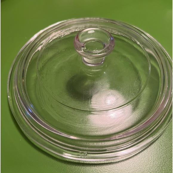 Vintage Pyrex Glass Lid 16 P 8 1 G for round casserole baking dish cover only - Picture 5 of 7